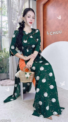 Áo Dài Nơ 2 Kiểu AD2949 (áo lẻ)