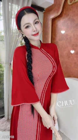 Áo Dài Dòng Sông Trăng AD2918 (áo lẻ)