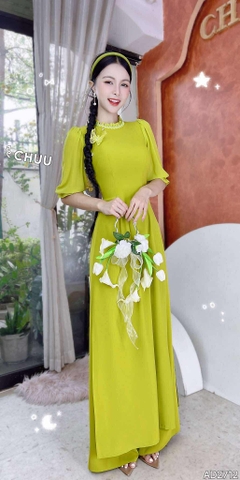 Áo Dài Mg Bướm Lưới Kim AD2712 (áo lẻ)