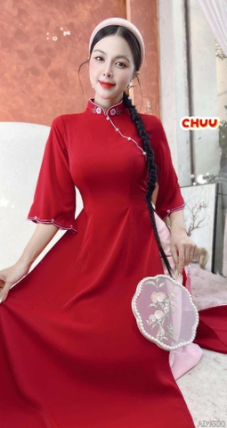 Áo Dài Bông Mai White AD1500 (áo lẻ)