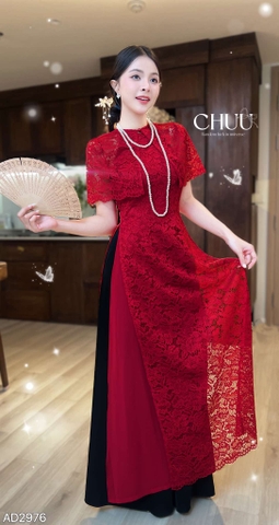 Áo Dài Ren Choàng Luxury AD2976 (áo lẻ)