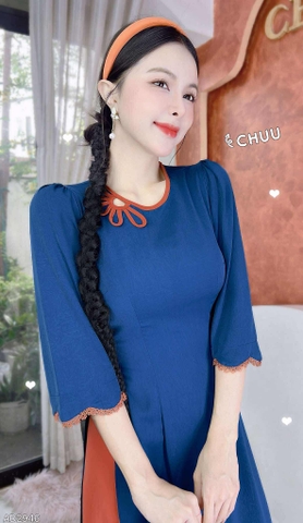 Áo Dài Mặt Trời Bé Con AD2946 (áo lẻ)