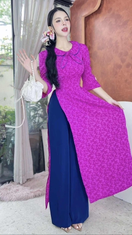 Áo Dài Nơ 2 Kiểu AD2949 (áo lẻ)