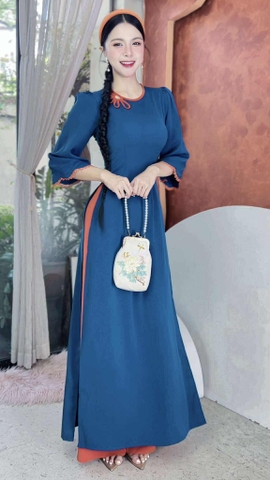 Áo Dài Mặt Trời Bé Con AD2946 (áo lẻ)