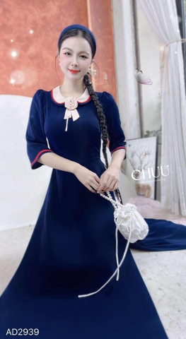Áo Dài Cổ Sen 3 Màu+PK AD2939 (áo lẻ)
