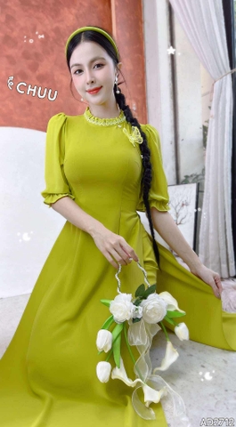 Áo Dài Mg Bướm Lưới Kim AD2712 (áo lẻ)