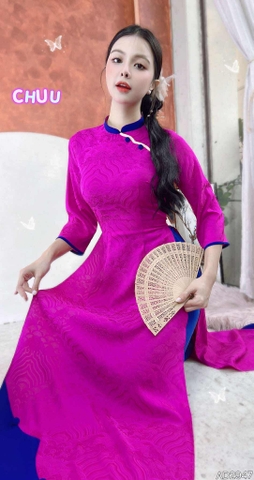 Áo Dài Mây Mắt Phượng AD2947 (áo lẻ)