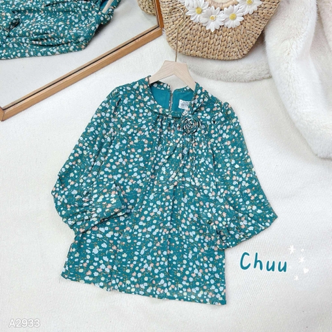 Áo Sơ Mi Nơ Đuôi Hạt Châu A2910