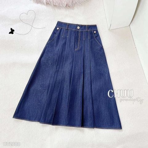 Chân Váy Jean Li Chỉ 76Cm CV2088