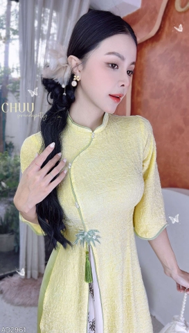 Áo Dài 2T Trúc Nở Hoa AD2961 (áo lẻ)