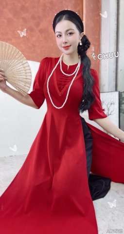 Áo Dài Tằm Gãy Nút Bọc Đôi AD1519 (áo lẻ)