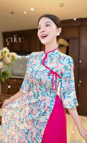 Áo Dài Lâm Yên Tử AD2979 (áo lẻ)