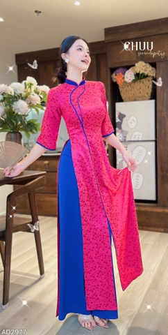 Áo Dài Gấm Cửu Long Giang AD2977 (áo lẻ)