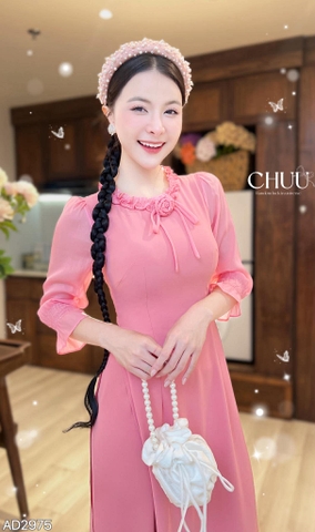 Áo Dài Bánh Kem Bắp + PK AD2975 (áo lẻ)