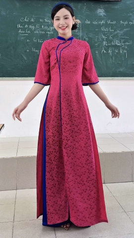 Áo Dài Gấm Cửu Long Giang AD2977 (áo lẻ)