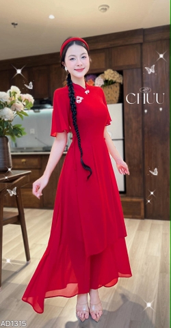 Áo Dài 4T Váy Chiffon AD1315 (áo lẻ)