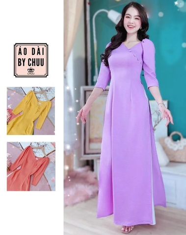 Áo Dài Cổ Tick 5N Bọc AD9117 (áo lẻ)