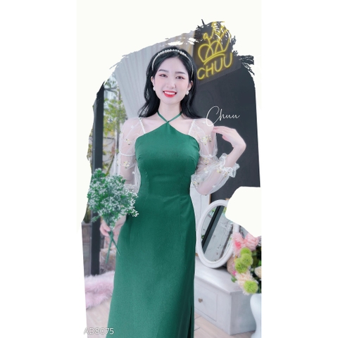 Áo Dài Tay Lưới Hoa Mai AD8075 (áo lẻ)