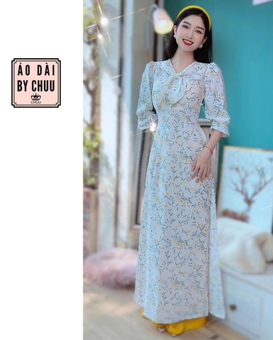 Áo Dài Cổ Khăn Quàng AD9126