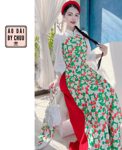 Áo Dài Chuồn Chuồn Xòe Cánh AD1351