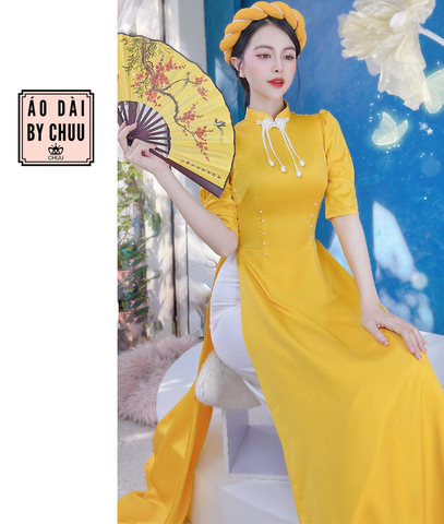 Áo Dài Nút Tàu Ngọc AD9278