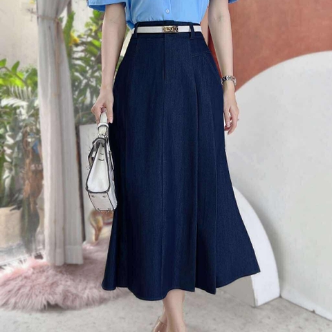 Chân váy Jean Lụa Xòe A 78cm CV2094
