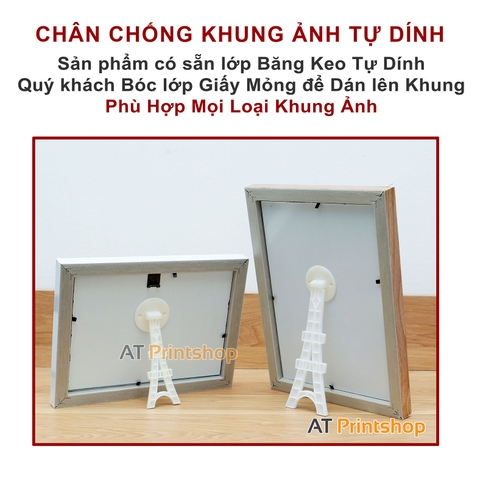 Chân đế khung ảnh để bàn tự dính tiện lợi