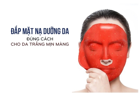 Đắp mặt nạ dưỡng da đúng cách cho da trắng mịn màng