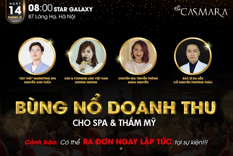 Hội thảo: “BÙNG NỔ DOANH SỐ CUỐI NĂM CHO SPA”