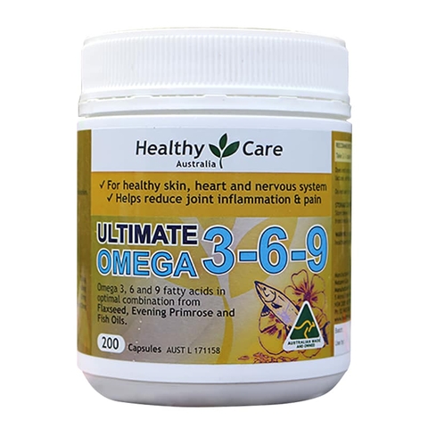 Omega 3 6 9 Healthy Care Úc 200v