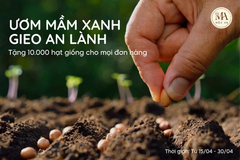 [ƯƠM MẦM XANH GIEO AN LÀNH] Tặng 10.000 hạt giống cho mọi đơn hàng