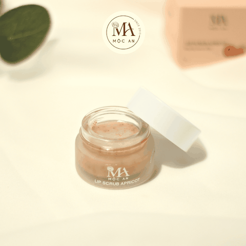 Sáp Tẩy Da Chết Môi Vỏ Hạt Mơ Và Óc Chó - Lip Scrub Apricot Mộc An