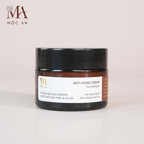 Kem Dưỡng Da Thiên Nhiên Anti Aging Cream Mộc An - Cấp Nước, Tái Tạo Làn Da