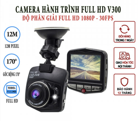 Camera hành trình ô tô FullHD 1080p V300