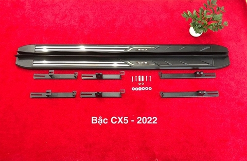 Bậc lên xuống CX5 2018 - 2022 mẫu chỉ nhôm hỗ trợ lắp đặt tại HN