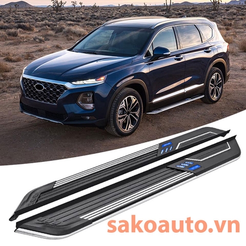 bậc lên xuống cao cấp santafe 2019