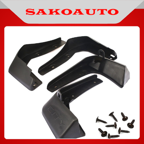 Bộ 4 Chắn Bùn Nhựa Dẻo Xe Honda City 2014 - 2020 kèm ốc vít, lắp đặt dễ dàng