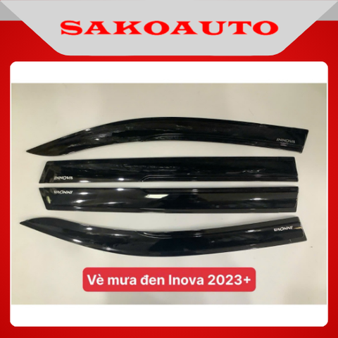 Bộ Vè mưa Toyota Inova 2023 - 2025 hàng sẵn Keo 2 mặt loại dày