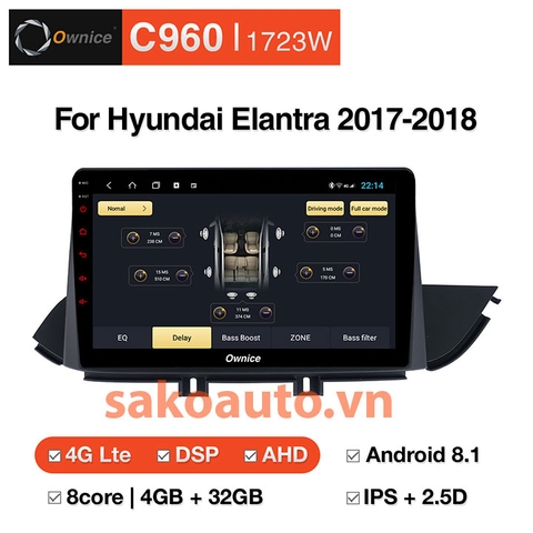 đầu dvd c960 cho xe elantra