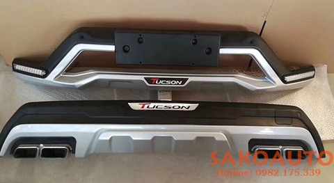 ốp cản trước sau Tucson 2018, 2019