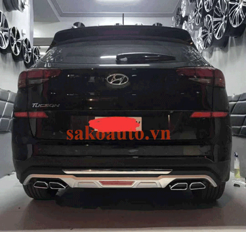 ốp cản sau theo xe tucson 2019
