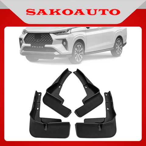 Chắn bùn Veloz 2021 - 2025 Chuẩn theo xe | Bộ 4 cái có kèm theo vít.