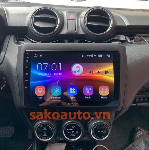 màn hình android xe swift