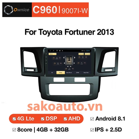 đầu dvd android c960 fortuner