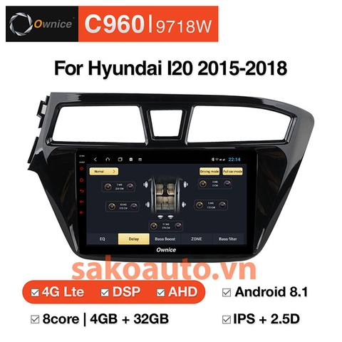 đầu android c960 xe hyundai i20