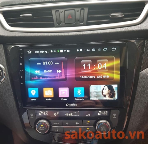 dvd android theo xe xtrail 2019