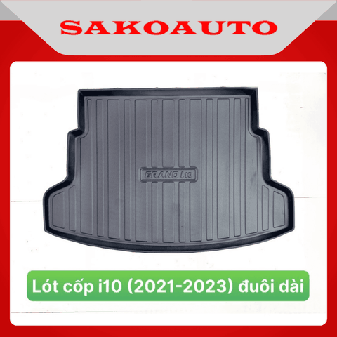 Lót cốp nhựa theo xe I10 2021 - 2025 | Sedan, không thấm nước dễ vệ sinh.