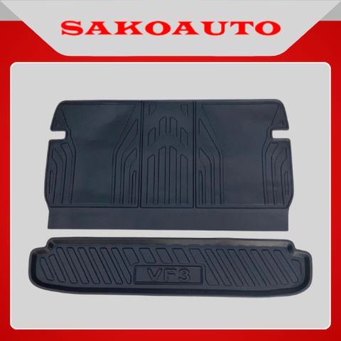 Lót cốp ô tô Vinfast VF3 | Chất liệu nhựa dẻo, ko mùi hôi, ko thấm nước