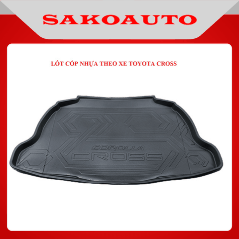 Lót cốp xe Toyota Cross 2020 - 2025 chất liệu nhựa dẻo TPO