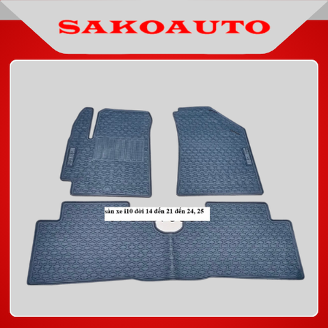 Lót sàn cao su xe I10 2021 -2025 | Có chống trượt , dễ vệ sinh